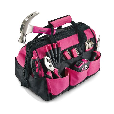 women's tool bag with tools